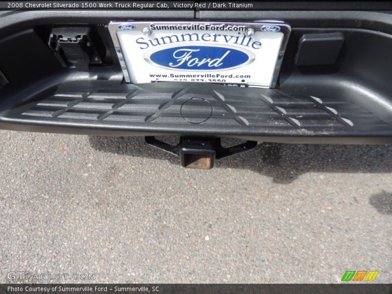 Victory Red / Dark Titanium 2008 Chevrolet Silverado 1500 Work Truck Regular Cab