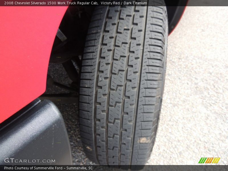 Victory Red / Dark Titanium 2008 Chevrolet Silverado 1500 Work Truck Regular Cab