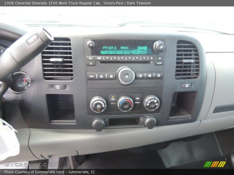 Victory Red / Dark Titanium 2008 Chevrolet Silverado 1500 Work Truck Regular Cab