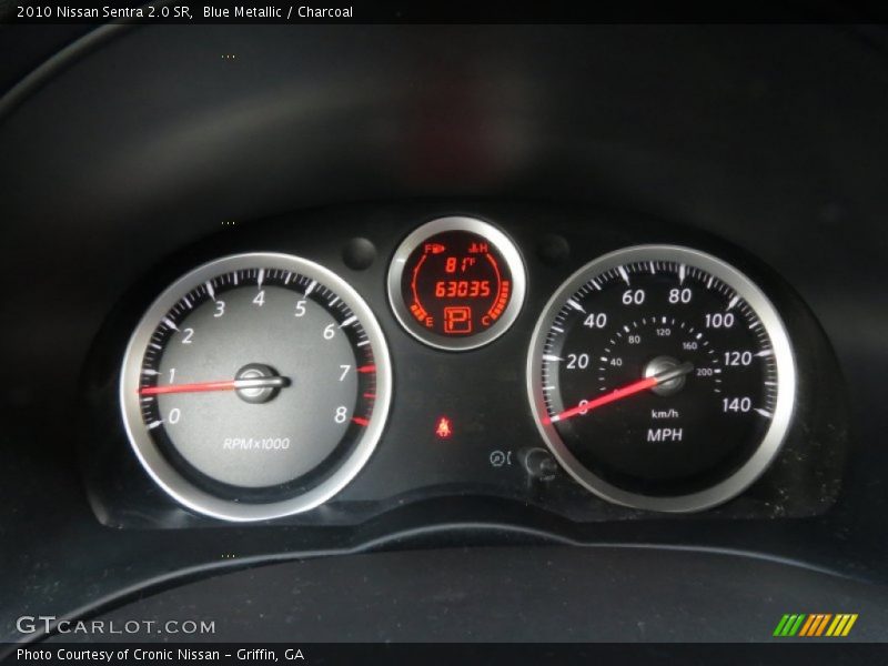 Blue Metallic / Charcoal 2010 Nissan Sentra 2.0 SR