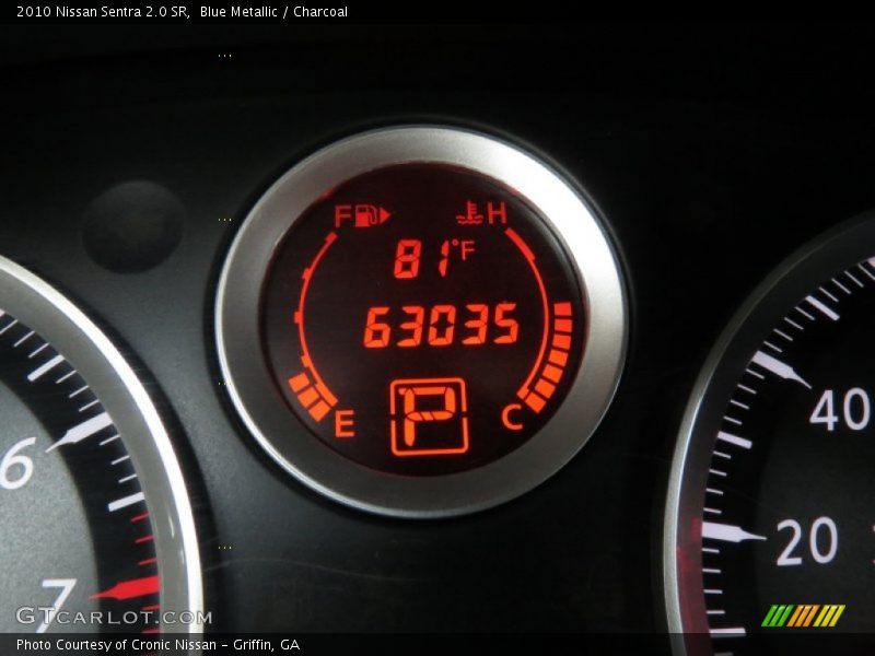 Blue Metallic / Charcoal 2010 Nissan Sentra 2.0 SR