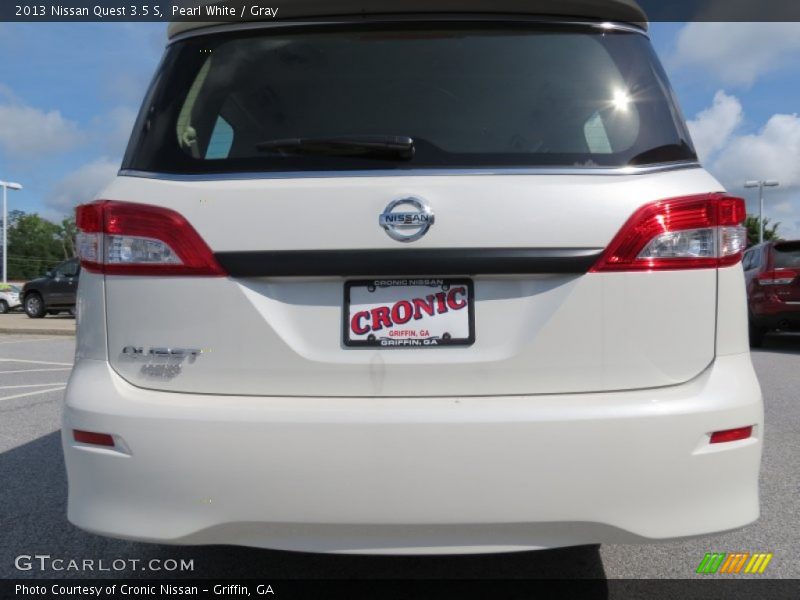 Pearl White / Gray 2013 Nissan Quest 3.5 S
