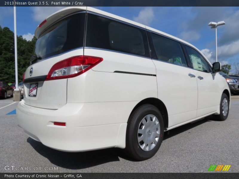 Pearl White / Gray 2013 Nissan Quest 3.5 S