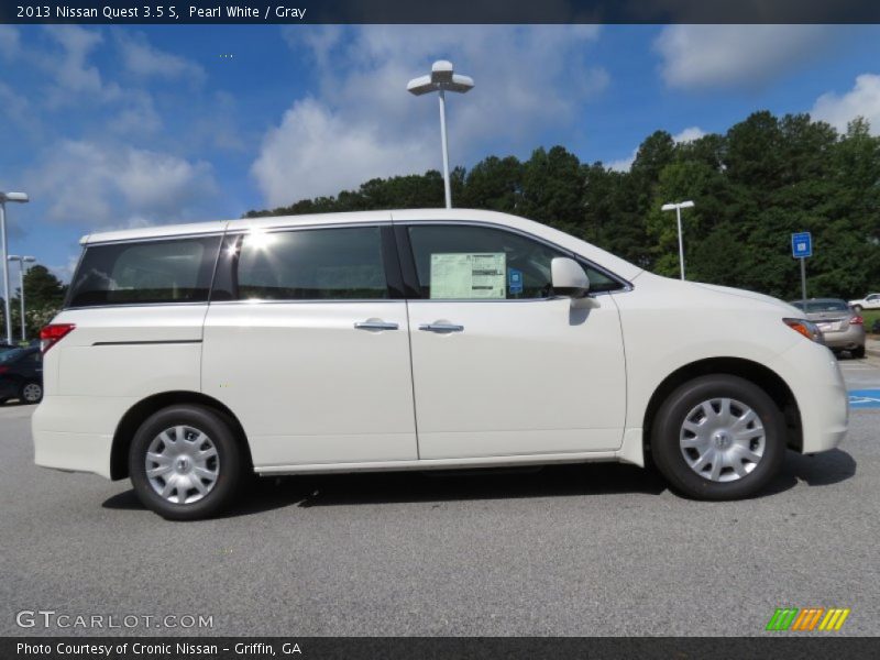 Pearl White / Gray 2013 Nissan Quest 3.5 S