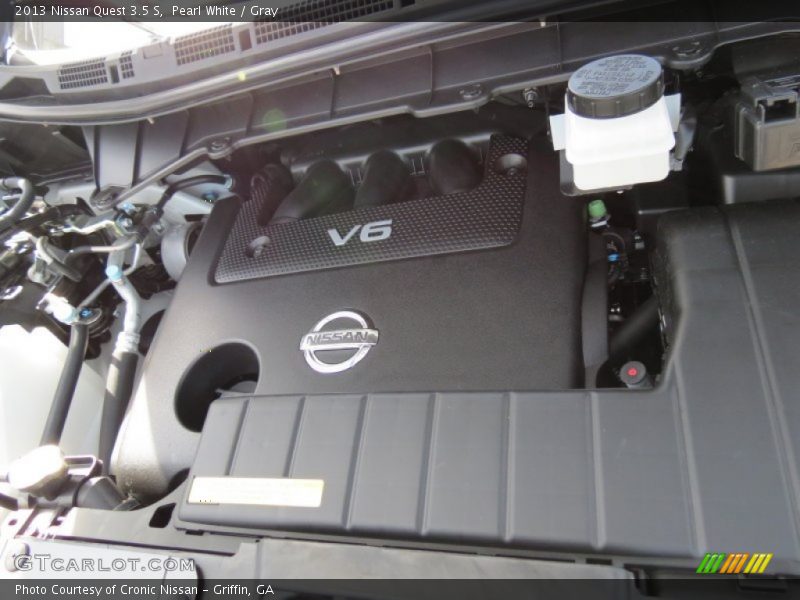 Pearl White / Gray 2013 Nissan Quest 3.5 S