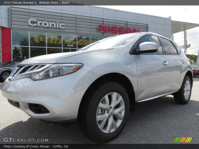 Brilliant Silver / Black 2013 Nissan Murano S