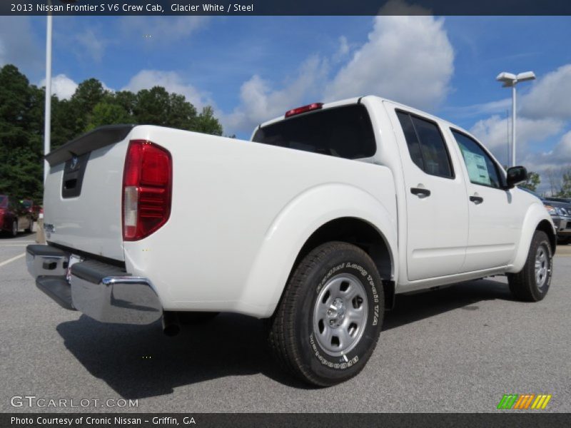Glacier White / Steel 2013 Nissan Frontier S V6 Crew Cab