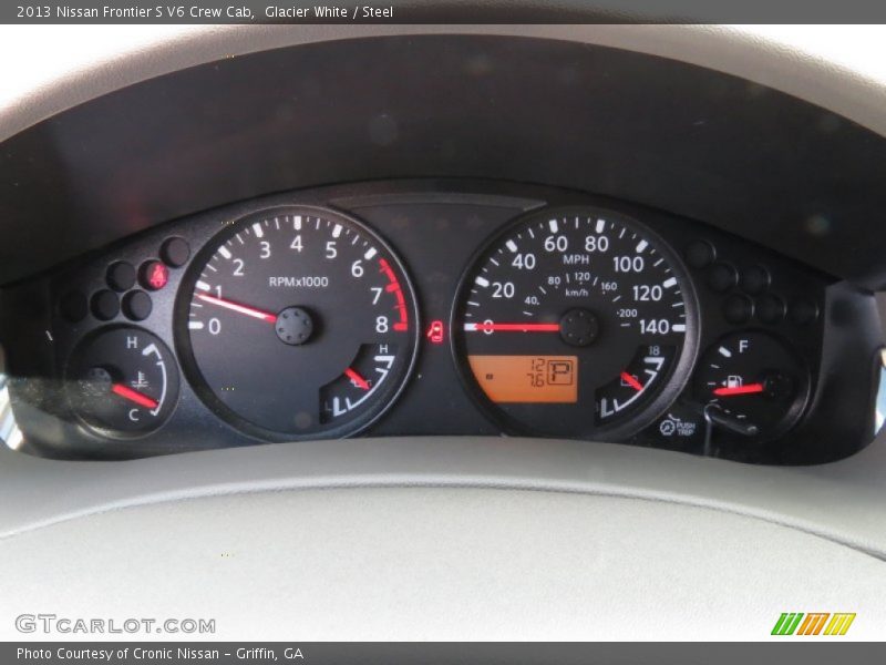 Glacier White / Steel 2013 Nissan Frontier S V6 Crew Cab