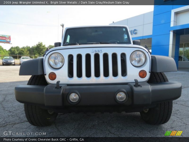 Bright Silver Metallic / Dark Slate Gray/Medium Slate Gray 2009 Jeep Wrangler Unlimited X