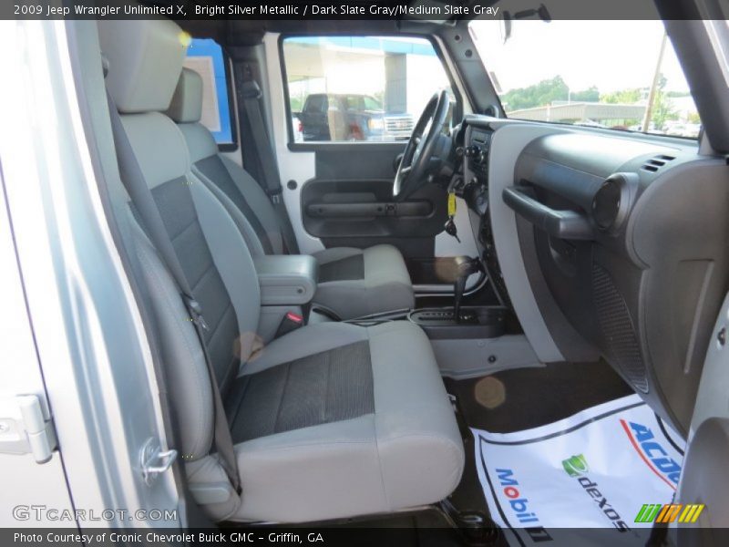 Bright Silver Metallic / Dark Slate Gray/Medium Slate Gray 2009 Jeep Wrangler Unlimited X