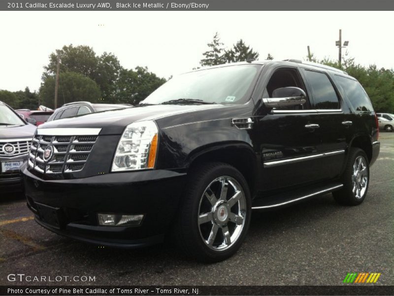 Black Ice Metallic / Ebony/Ebony 2011 Cadillac Escalade Luxury AWD