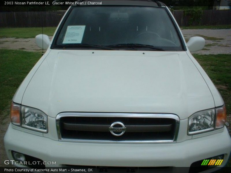 Glacier White Pearl / Charcoal 2003 Nissan Pathfinder LE
