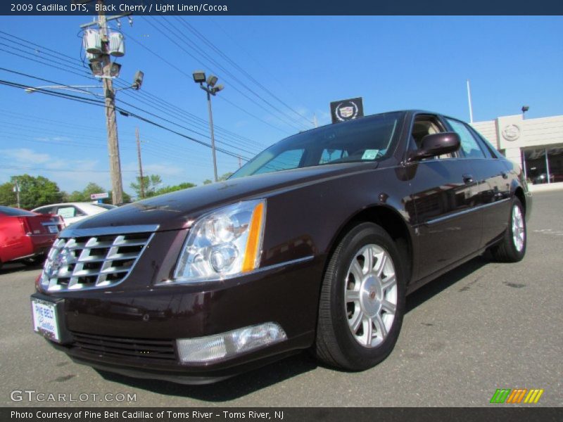 Black Cherry / Light Linen/Cocoa 2009 Cadillac DTS
