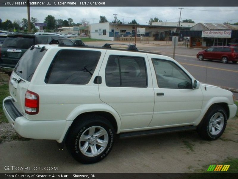 Glacier White Pearl / Charcoal 2003 Nissan Pathfinder LE
