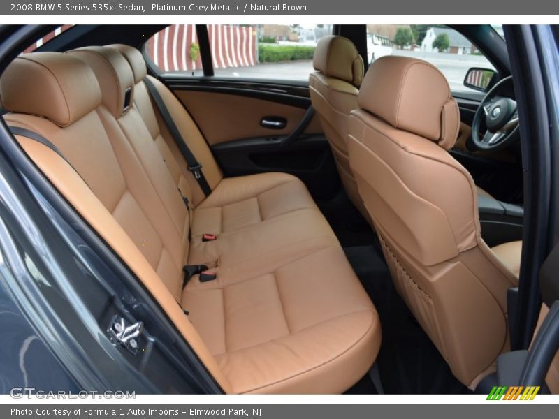 Platinum Grey Metallic / Natural Brown 2008 BMW 5 Series 535xi Sedan