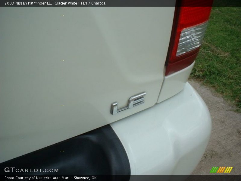 Glacier White Pearl / Charcoal 2003 Nissan Pathfinder LE