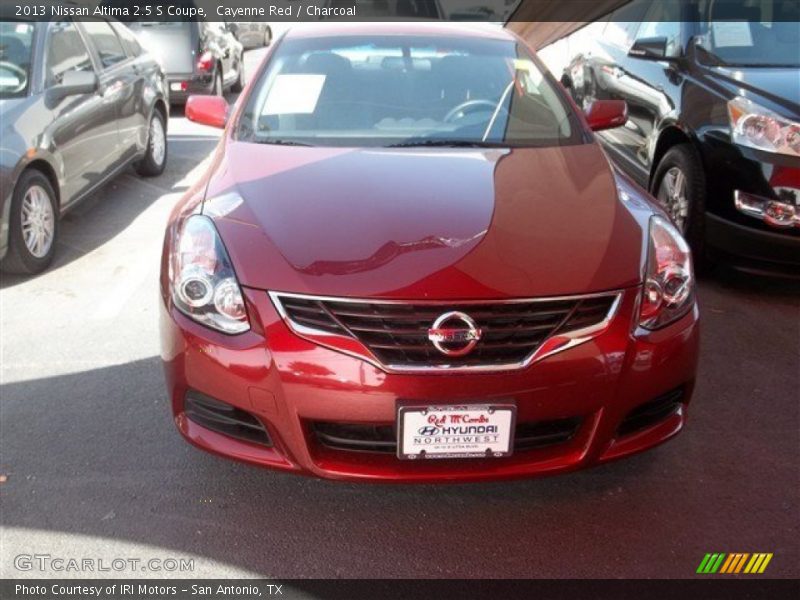 Cayenne Red / Charcoal 2013 Nissan Altima 2.5 S Coupe