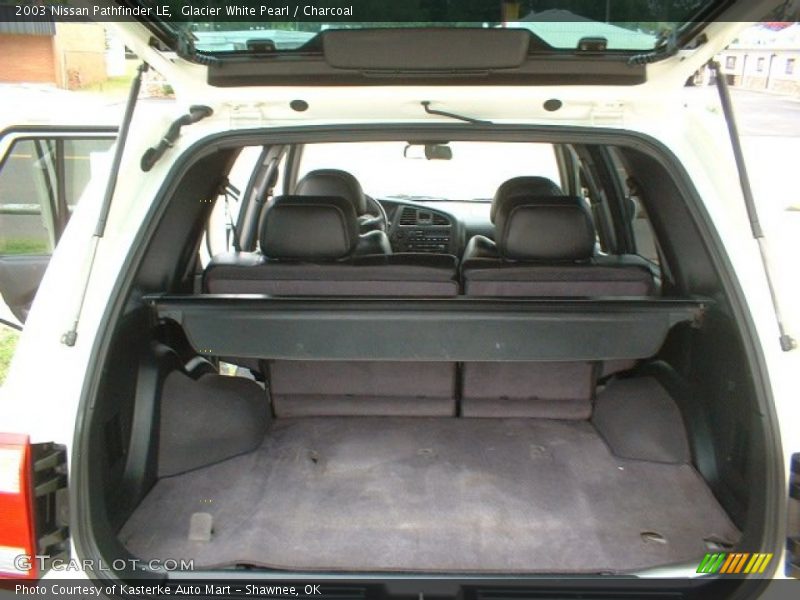Glacier White Pearl / Charcoal 2003 Nissan Pathfinder LE