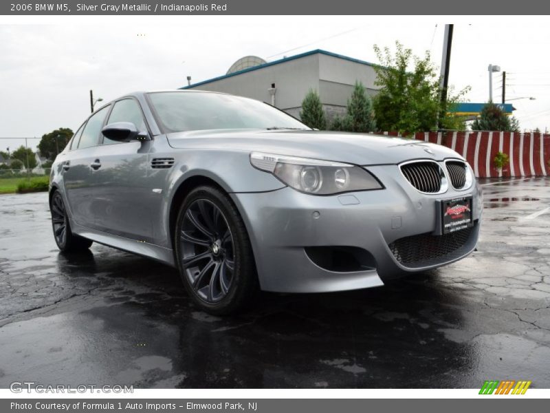 Silver Gray Metallic / Indianapolis Red 2006 BMW M5