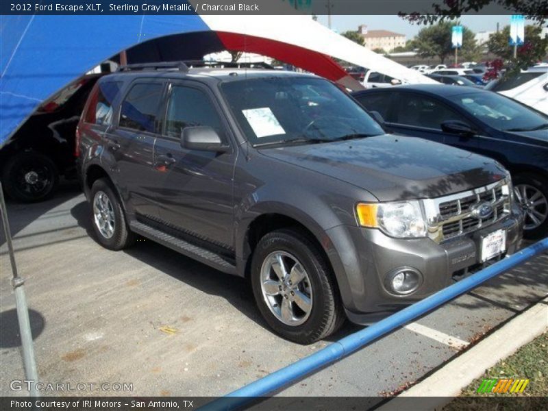 Sterling Gray Metallic / Charcoal Black 2012 Ford Escape XLT