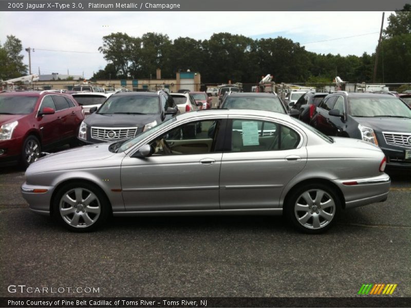 Platinum Metallic / Champagne 2005 Jaguar X-Type 3.0