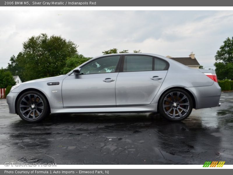 Silver Gray Metallic / Indianapolis Red 2006 BMW M5