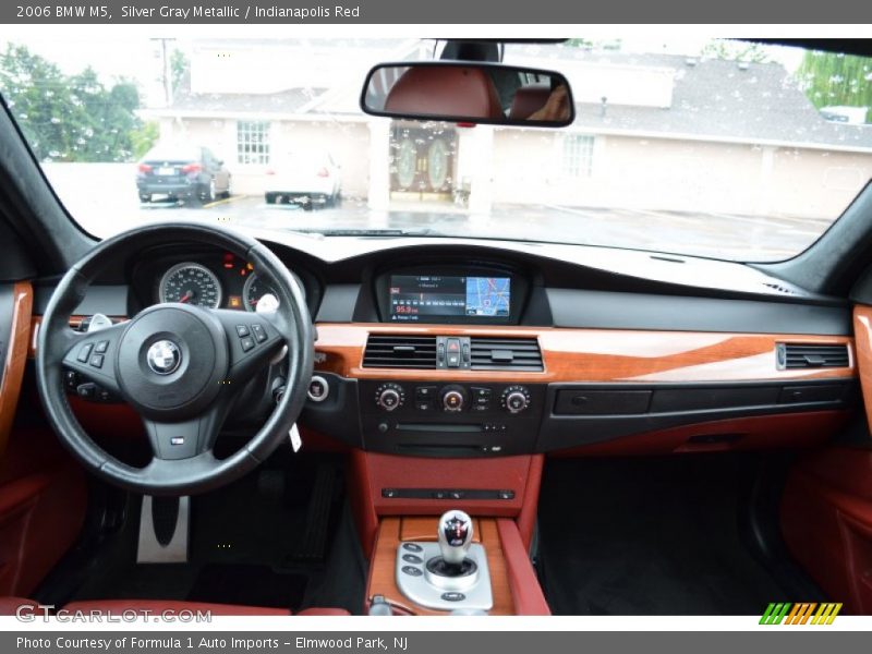 Silver Gray Metallic / Indianapolis Red 2006 BMW M5