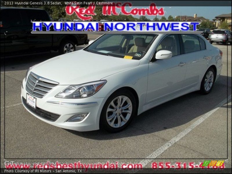 White Satin Pearl / Cashmere 2013 Hyundai Genesis 3.8 Sedan