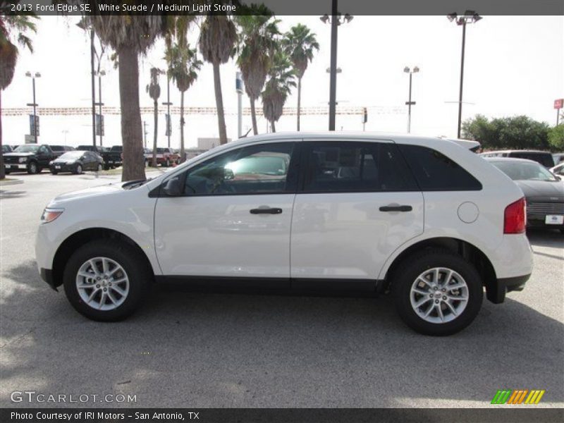 White Suede / Medium Light Stone 2013 Ford Edge SE