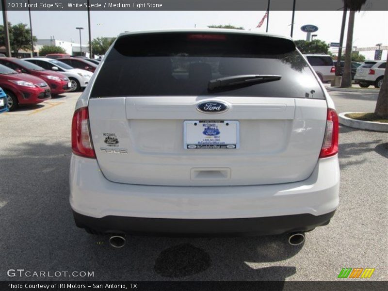 White Suede / Medium Light Stone 2013 Ford Edge SE