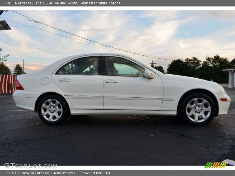 Alabaster White / Stone 2005 Mercedes-Benz C 240 4Matic Sedan
