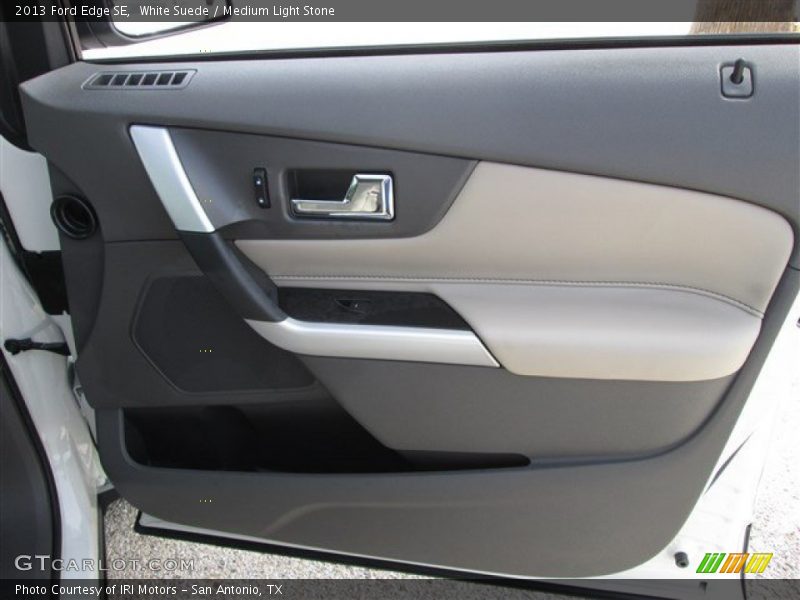 White Suede / Medium Light Stone 2013 Ford Edge SE