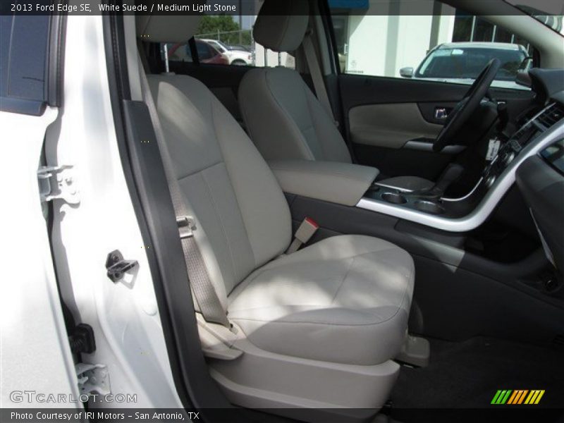 White Suede / Medium Light Stone 2013 Ford Edge SE