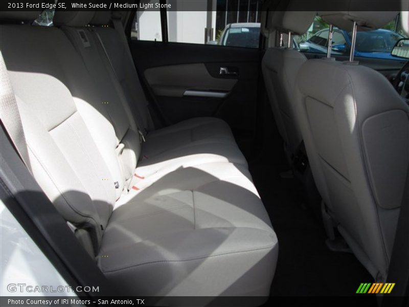 White Suede / Medium Light Stone 2013 Ford Edge SE