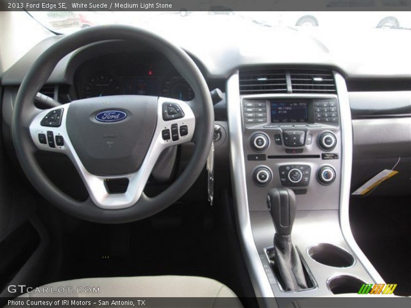 White Suede / Medium Light Stone 2013 Ford Edge SE