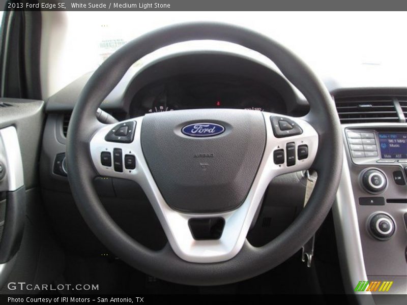 White Suede / Medium Light Stone 2013 Ford Edge SE