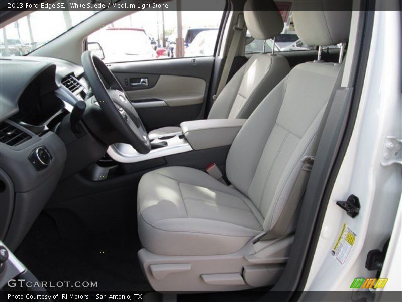 White Suede / Medium Light Stone 2013 Ford Edge SE