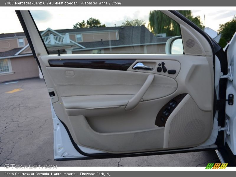 Alabaster White / Stone 2005 Mercedes-Benz C 240 4Matic Sedan
