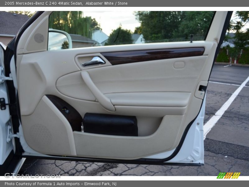 Alabaster White / Stone 2005 Mercedes-Benz C 240 4Matic Sedan