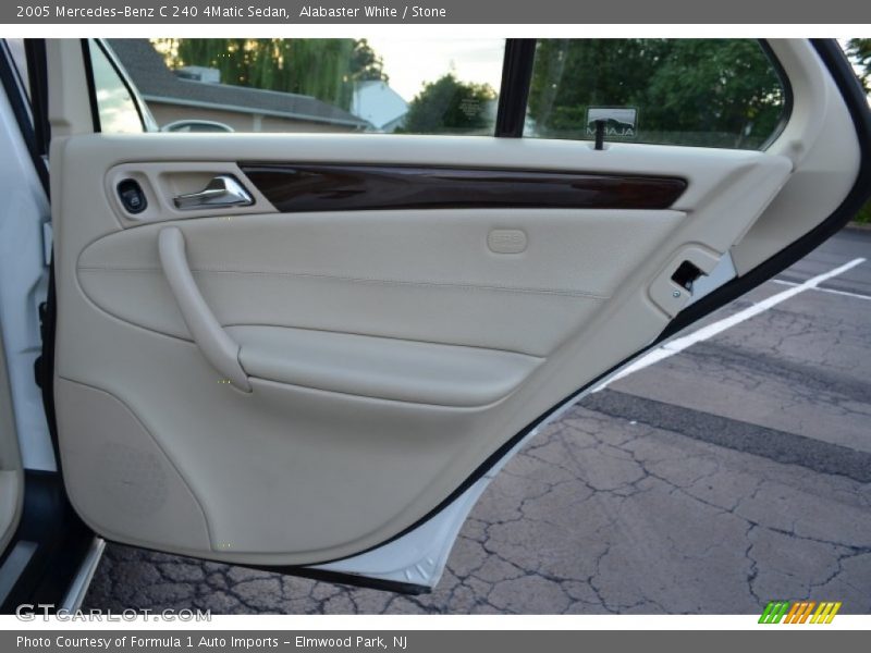 Alabaster White / Stone 2005 Mercedes-Benz C 240 4Matic Sedan