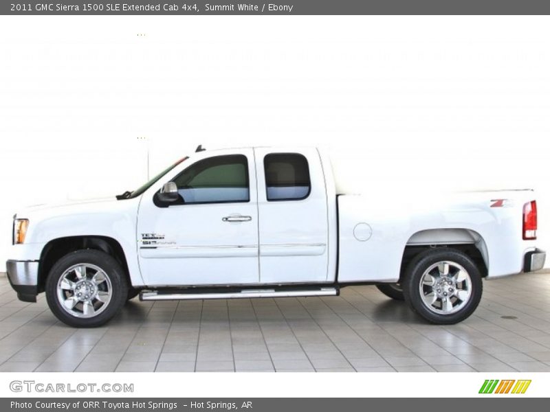 Summit White / Ebony 2011 GMC Sierra 1500 SLE Extended Cab 4x4