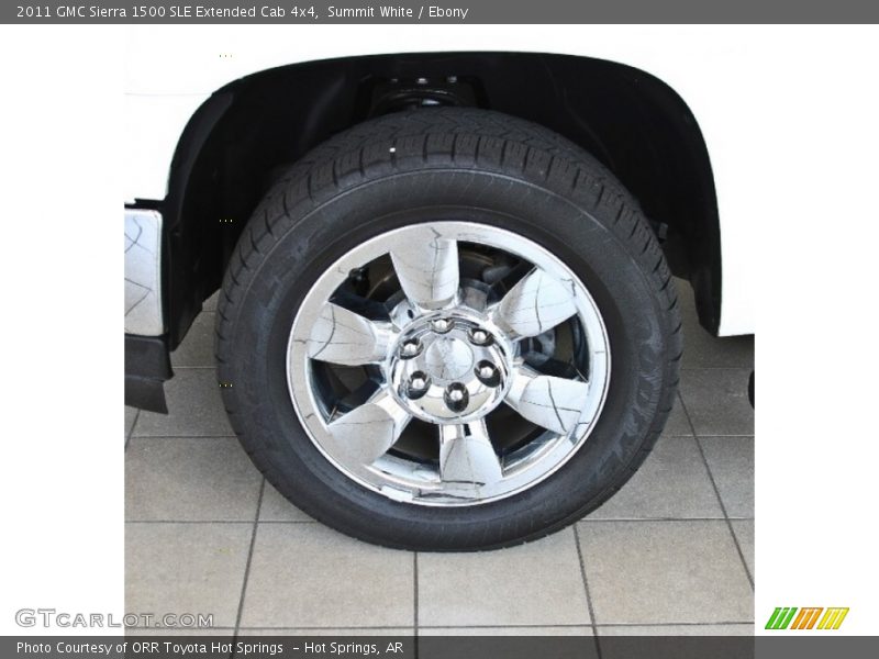 Summit White / Ebony 2011 GMC Sierra 1500 SLE Extended Cab 4x4