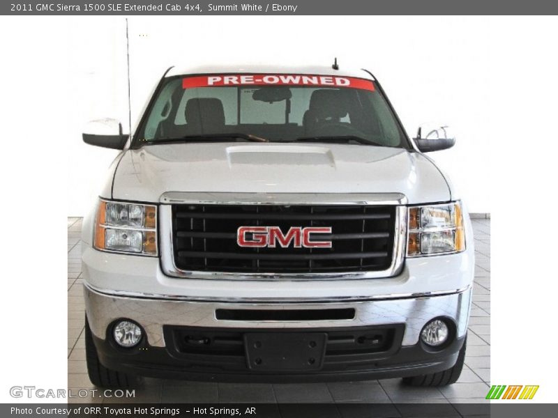 Summit White / Ebony 2011 GMC Sierra 1500 SLE Extended Cab 4x4