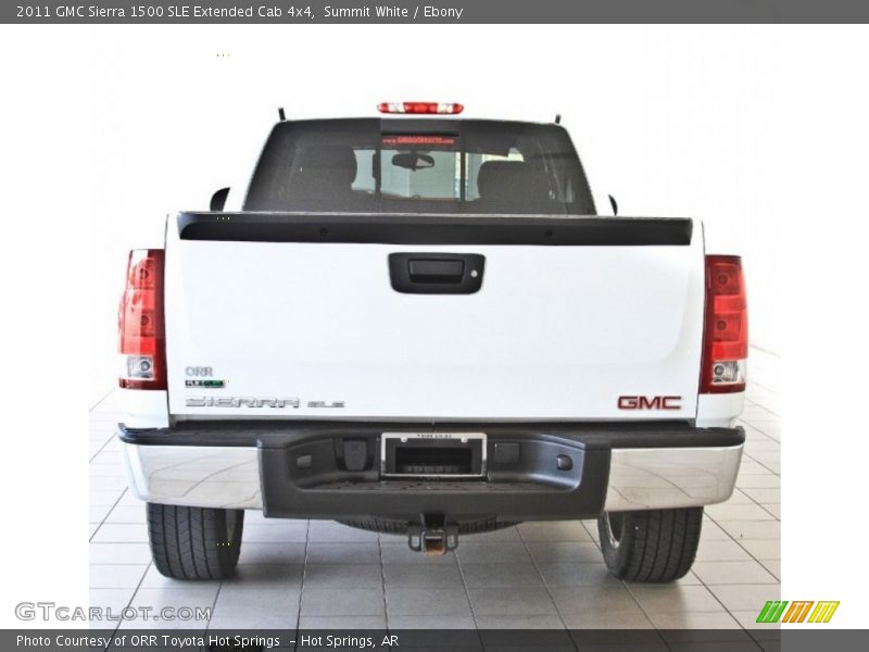 Summit White / Ebony 2011 GMC Sierra 1500 SLE Extended Cab 4x4