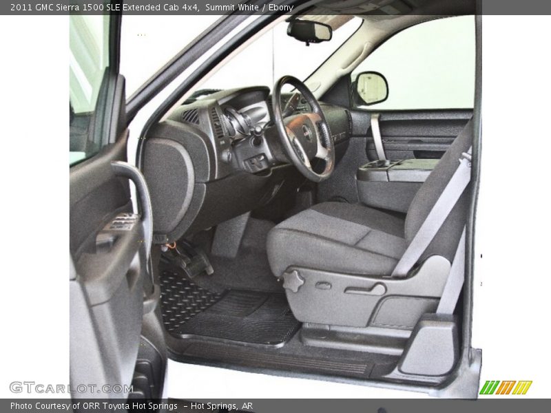 Summit White / Ebony 2011 GMC Sierra 1500 SLE Extended Cab 4x4