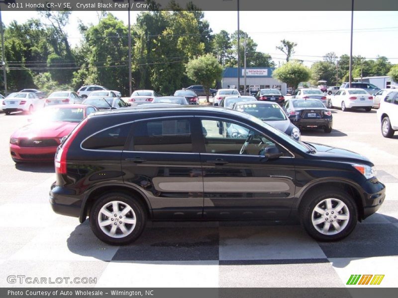 Crystal Black Pearl / Gray 2011 Honda CR-V SE