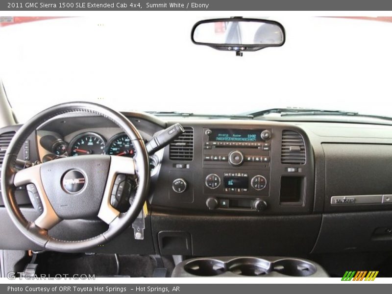 Summit White / Ebony 2011 GMC Sierra 1500 SLE Extended Cab 4x4