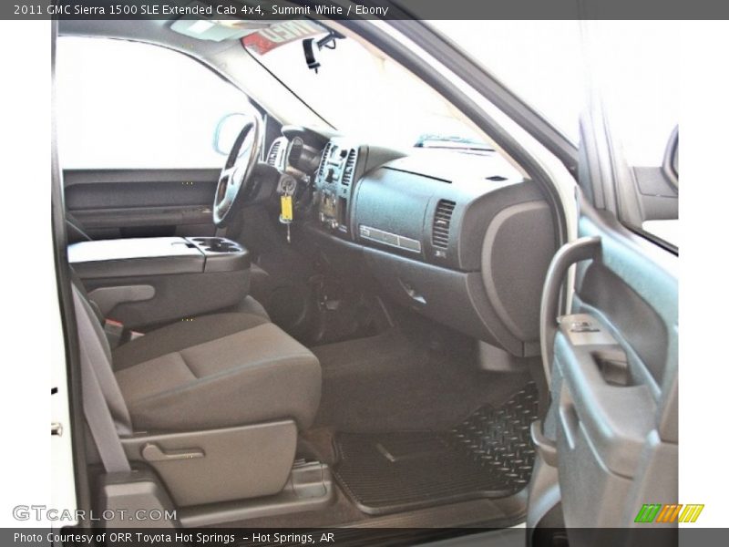 Summit White / Ebony 2011 GMC Sierra 1500 SLE Extended Cab 4x4