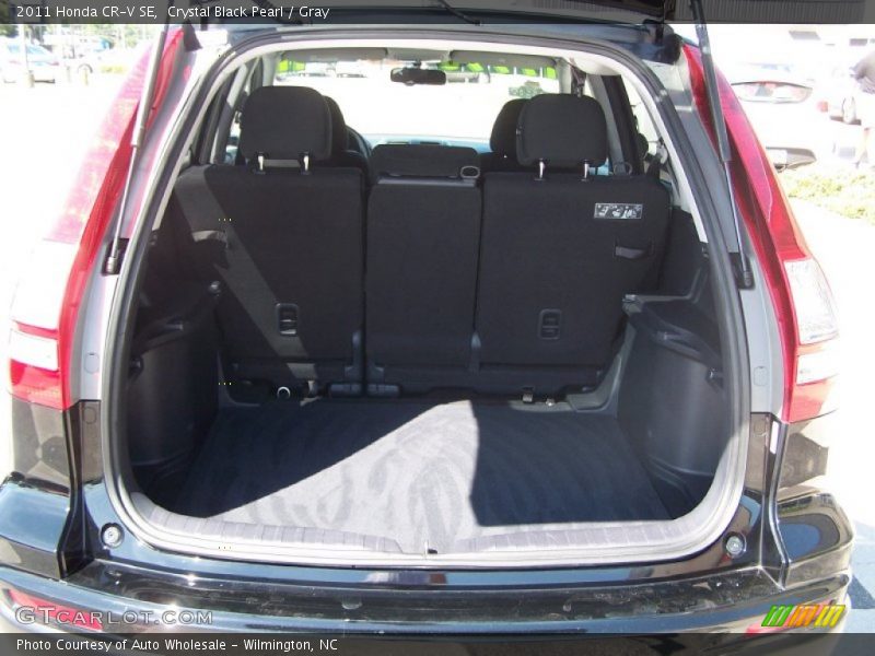 Crystal Black Pearl / Gray 2011 Honda CR-V SE