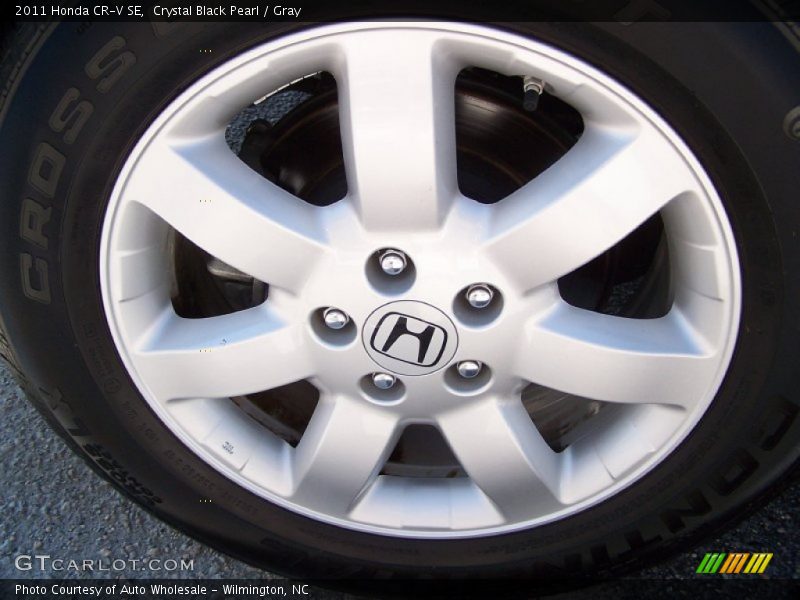 Crystal Black Pearl / Gray 2011 Honda CR-V SE